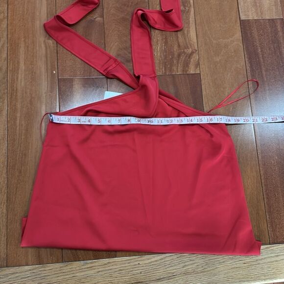 NWT J Crew Twist Front Poplin Halter top in drapey crepe size M - Picture 9 of 10